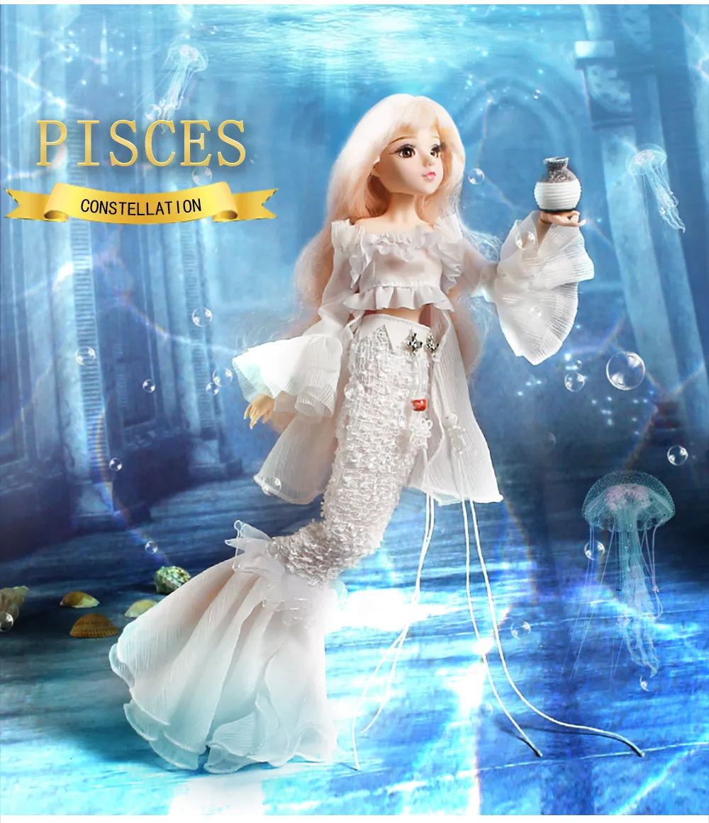 Кукла BJD Blyth мм девочка созвездие серия 35 см шарнирное тело куклы имя рыбы бледно