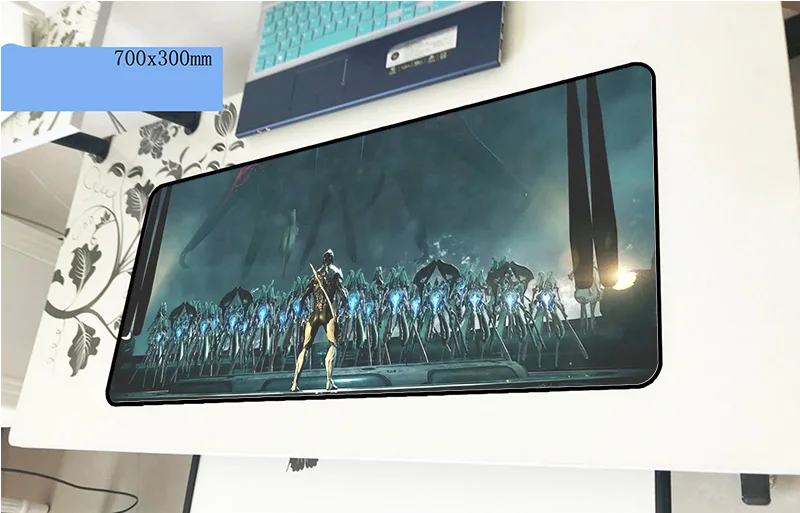 Warframe коврик для мыши, красивый компьютерный геймерский коврик для мыши 70x30 см, подмышка, властный коврик для мыши, эргономичный гаджет, офисный стол, коврики