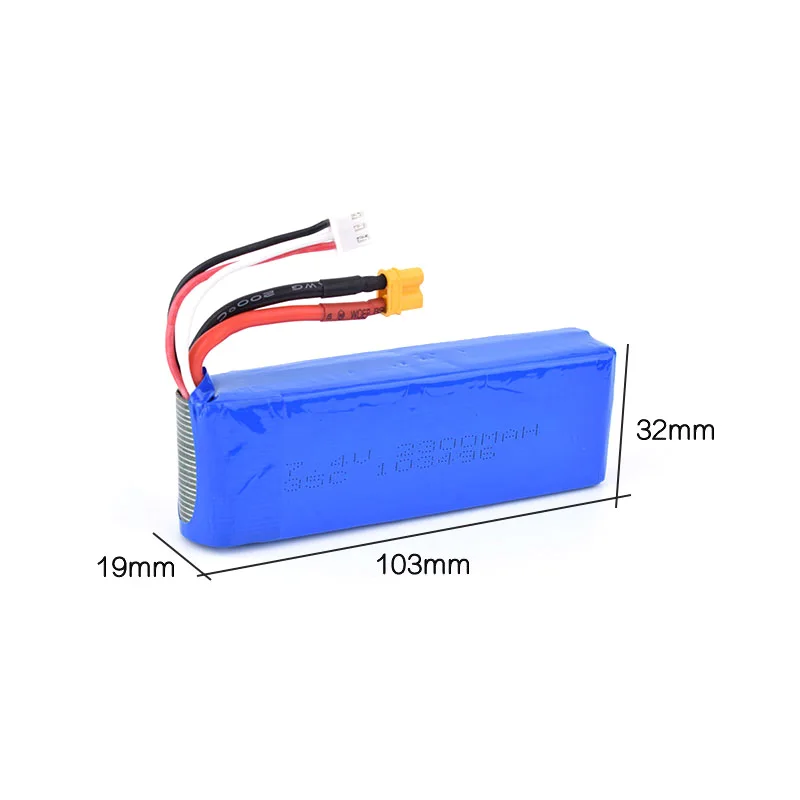 MJX Bugs B6 7 4 V 2300mAh 35C 2S Li-po аккумуляторная батарея с разъемом XT30 запасные части для