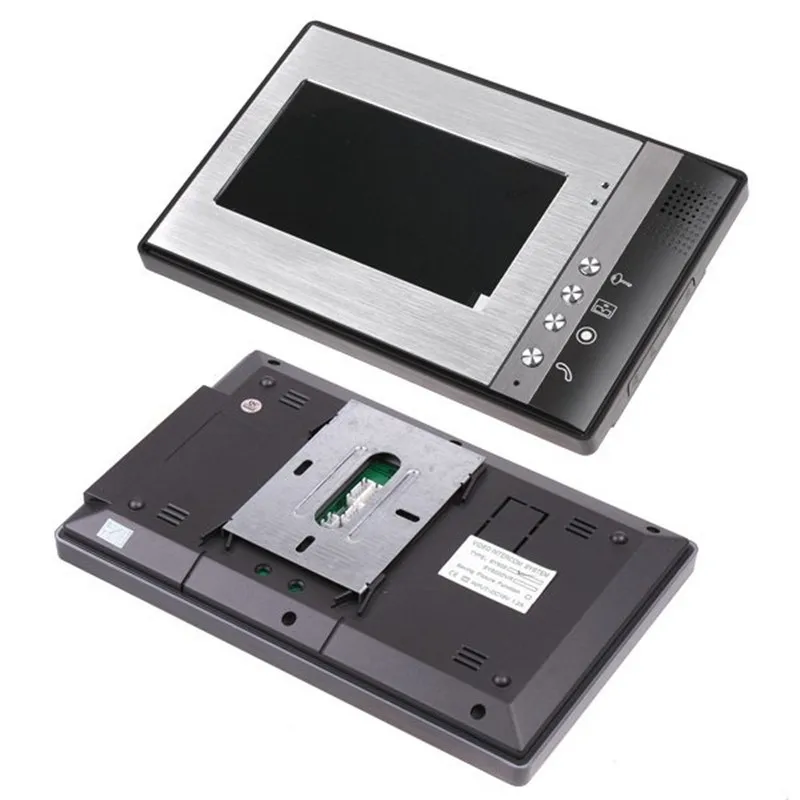 FREE SHIPPING 7 Inch Night Vision Digital Color Video Door Phone Intercom Doorbell Doorphone System Touch Pad Monitor &amp Camera |