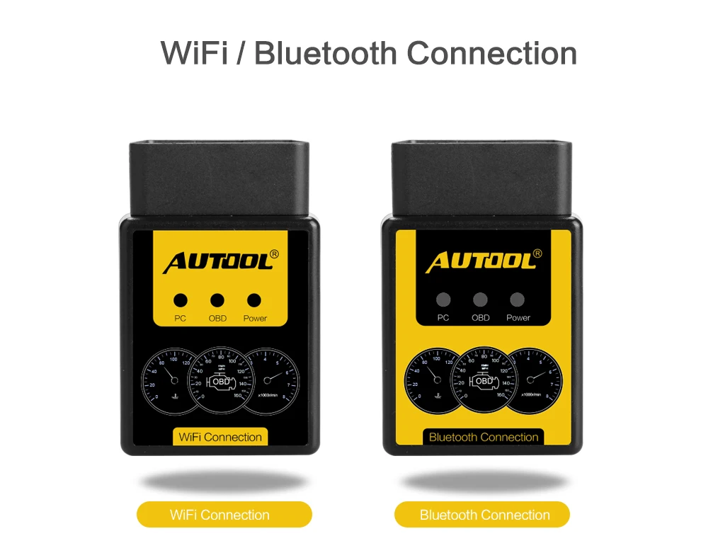 AUTOOL A1 V1.5 OBD сканер A1 с Bluetooth wifi поддерживает все протоколы OBDII лучше, чем Супер Мини ELM327 OBD2 диагностический инструмент