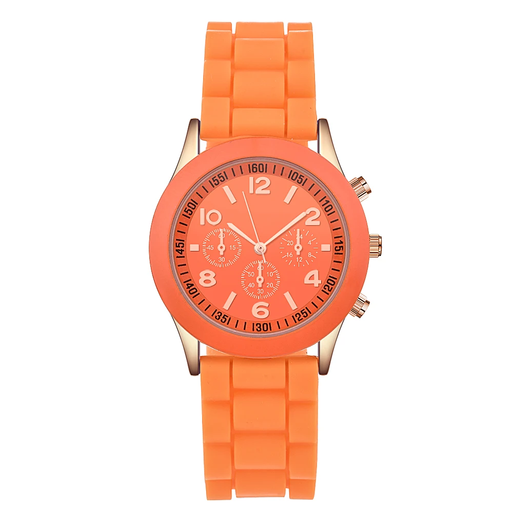 orange Силиконовые часы, детские часы, милые Мультяшные карандаши, детские часы, женские спортивные кварцевые часы, женские наручные часы, подарок для девочек и мальчиков - Цвет: orange