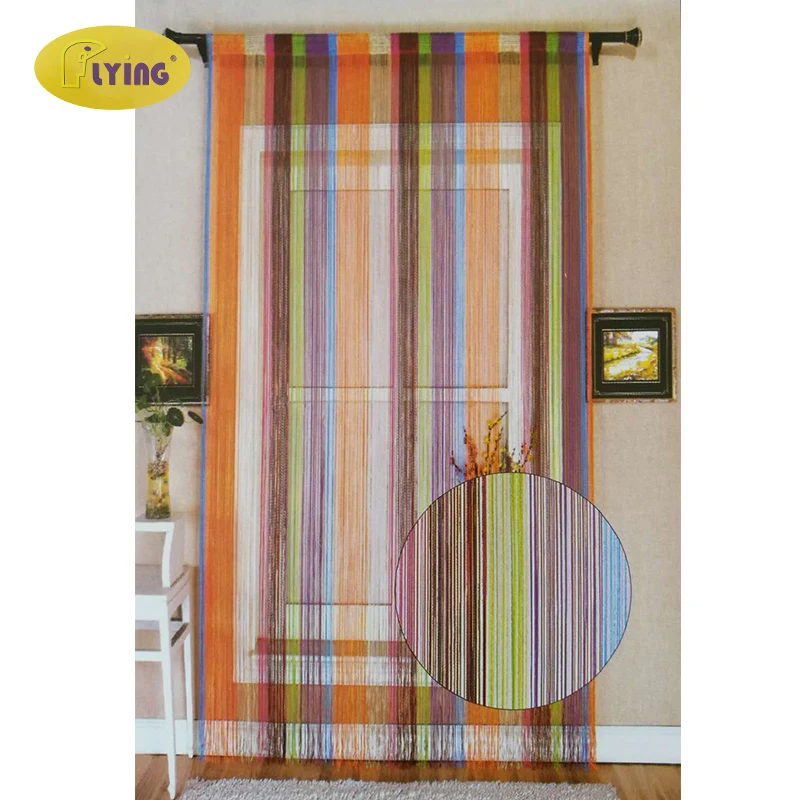 

Flying Multi-colored Curtain Window Door Divider Tassel String Curtains Valance Room Fly Screen Curtain Blind Strip Fringe Line