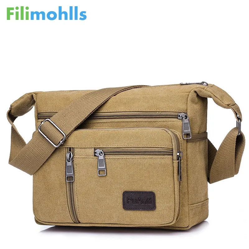 

2022 New Fashion Men's Bags High Quality Men Canvas Bag Casual Travel Men's Crossbody Bag Luxury Men Messenger Bags S1755