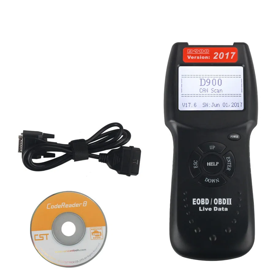 Фото D900 V17.6 Canscan OBD2 OBDii считыватель кодов CANBUS сканер данных в режиме реального времени №5
