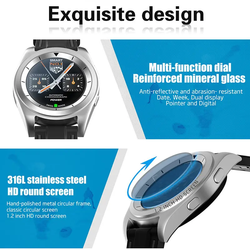 Новые оригинальные Смарт часы NO.1 G6 умные MTK2502 спортивный трекер Bluetooth 4 0 звонки