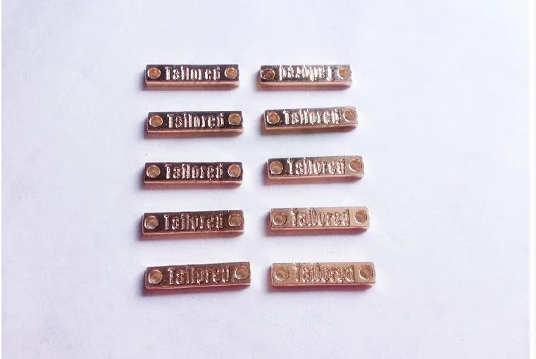 

2015 promotion !customised logo designed metal labels tags 1000 pieces/lot free shipping by China Post