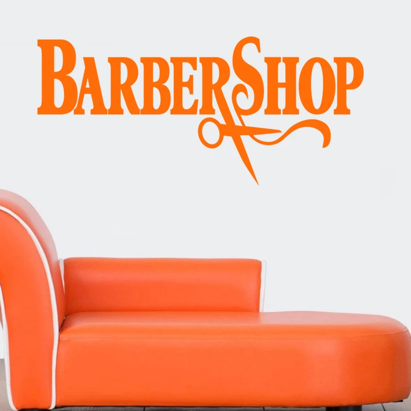 Barbershop Sticker Bread Decal Customized Vinyl Wall Art Decor Windows Decoration Haircut Shavers Glass Barber Shop Decals | Дом и сад