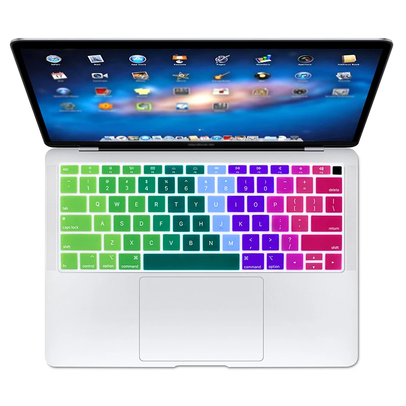 Силиконовый защитный чехол для клавиатуры US Version совместим с MacBook Air 2018 13 3 дюйма