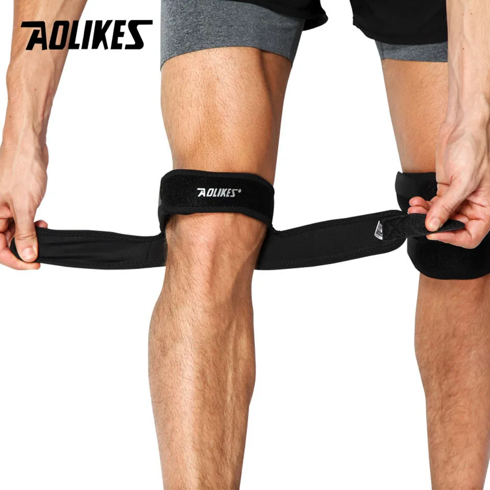 AOLIKES 1 шт. Поддержка коленной чашечки для колена эластичный бандаж спортивный