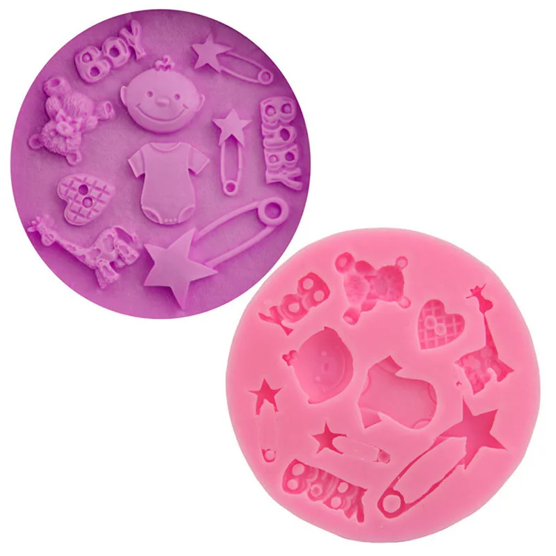 VOGVIGO 1PC Silicone Mold Baby Theme Carriage Baking Pan Cake Decor Tool Chocolate Soap Stencils Kitchen DIY | Дом и сад