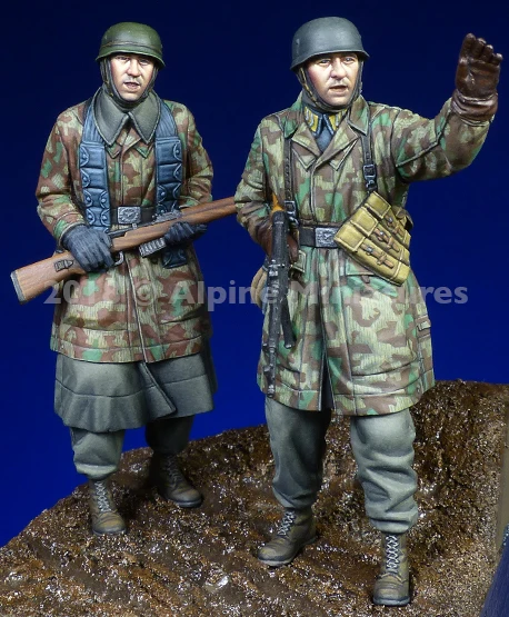 [Loong Way миниатюры] Alpine Miniatures 35249 Fallschirmjaeger Ardennes набор (2 фигурки) (1/35 весы) миниатюрные