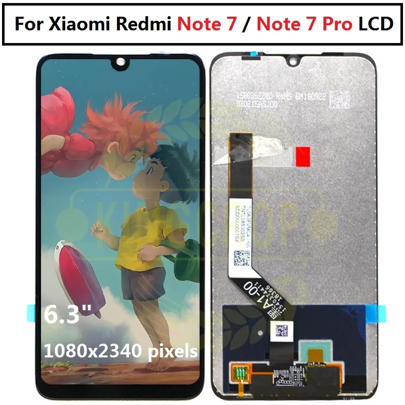Оригинальный Новый ЖК дисплей для Xiaomi Redmi Note 7 Pro сенсорный экран с рамкой