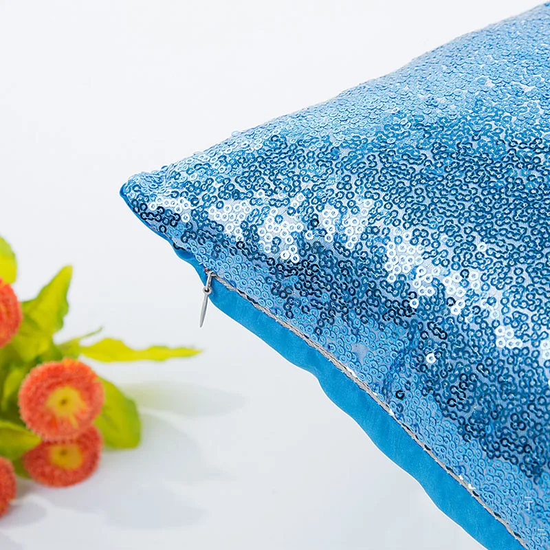Наволочка с блестками блестящая на молнии для декора гостиной|cushion cover|sequin cushion