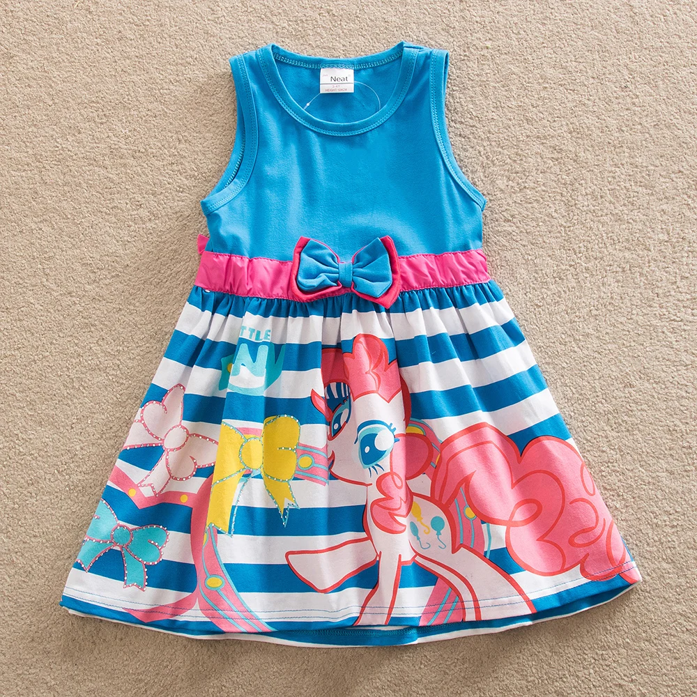 Аккуратная летняя одежда для девочек жилет без рукавов детская с рисунком