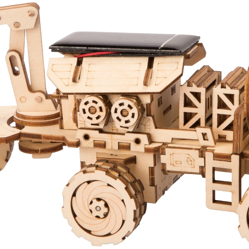 Robotime подвижная игрушка для обнаружения Rover Solar Energy 3D DIY лазерная резка деревянная