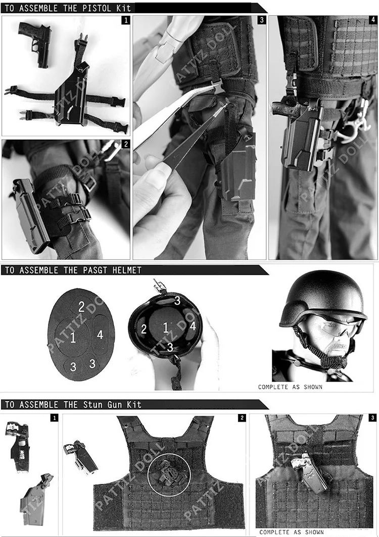 12 дюймов 1/6 шкала Лос-Анжелес США супер полиция экшн фигуры SWAT команда с щитом винтовка пистолет костюм модель Assualter куклы игрушки