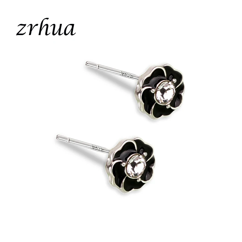 ZRHUA 2018 новые модные красивые серьги гвоздики с цветами для женщин ювелирные