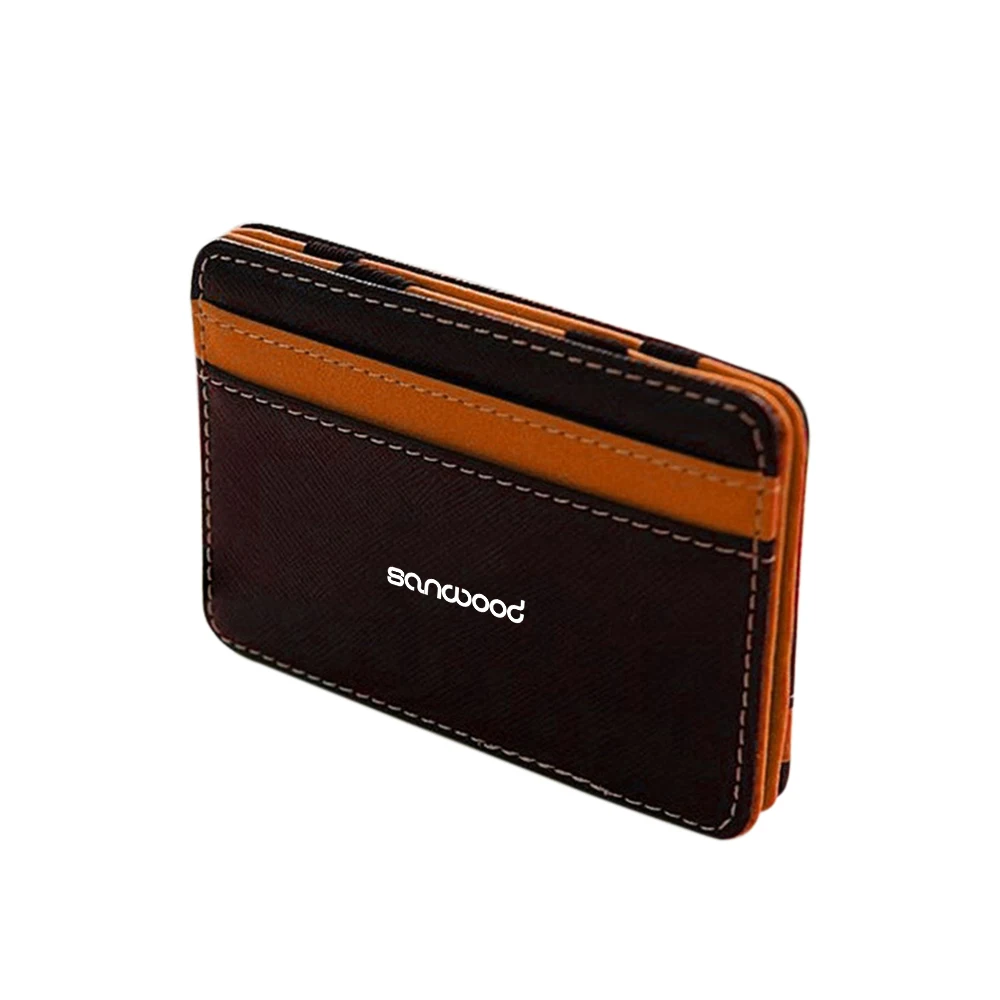 Новинка Лидер продаж модный мужской тонкий бумажник из искусственной кожи с