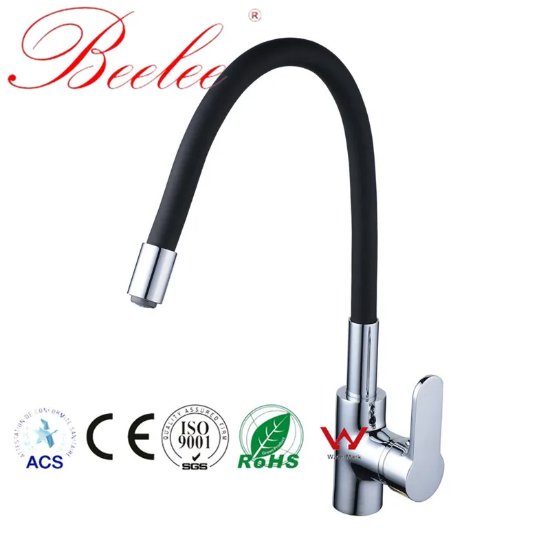 Beelee хромированный смеситель для кухни Современный Смеситель воды домашний кран