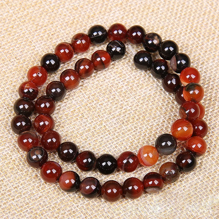 Натуральный Фэнтезийный халцедон высокое качество круглые бусины из