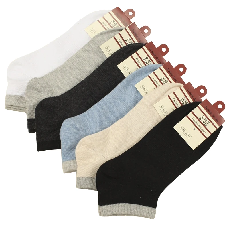 Мужские короткие носки хлопковые до щиколотки модные носки-башмачки на весну и