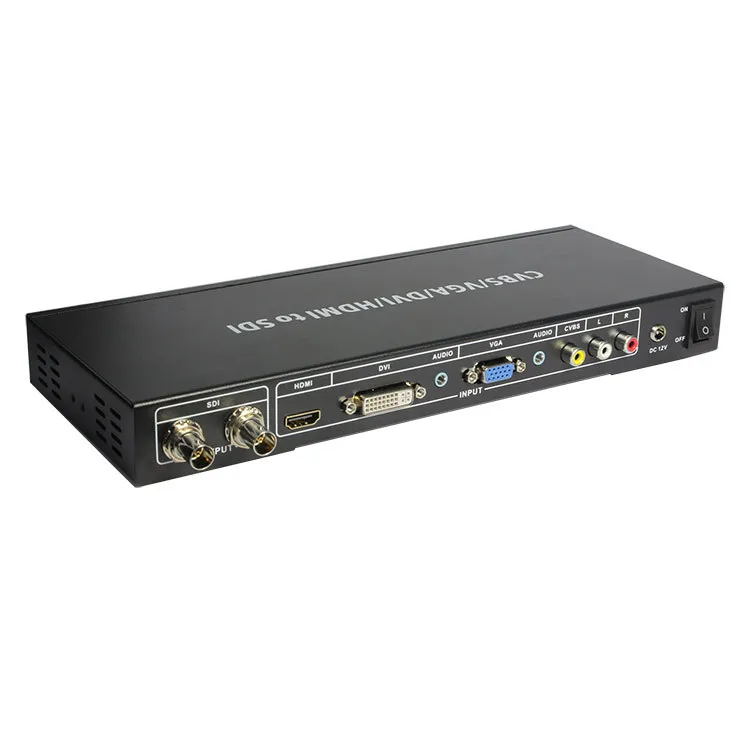 Новый преобразователь ALL to SDI CVBS HDMI VGA DVI видео в HD/HD SDI/3G композитный конвертер 1080p