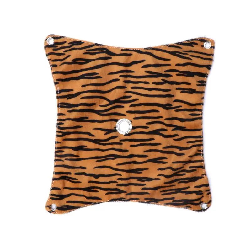 Tiger Stripe-M Подвесная койка для животных мягкие удобные флисовые маленькие животные белка хомяк спальная кровать качели игрушки играть отверстие подвесное украшение для клетки - Цвет: Tiger Stripe-M