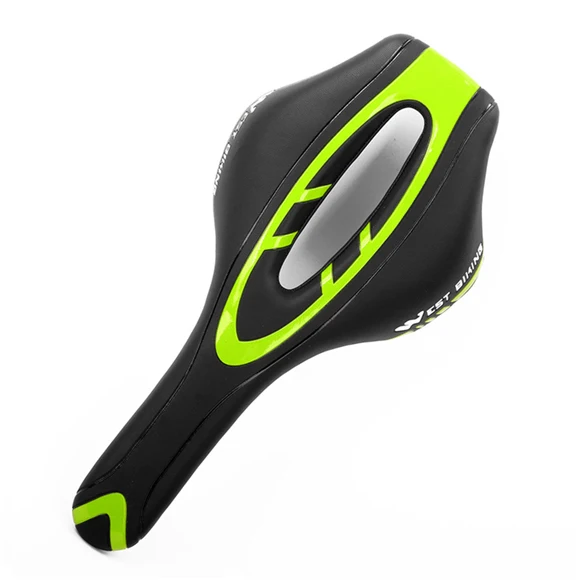 Yellow Green Западное велосипедное седло MTB горный велосипед велосипедное седло сиденье с отверстием для езды части Нескользящие дорожные велосипедные сиденья велосипедное седло - Цвет: Yellow Green