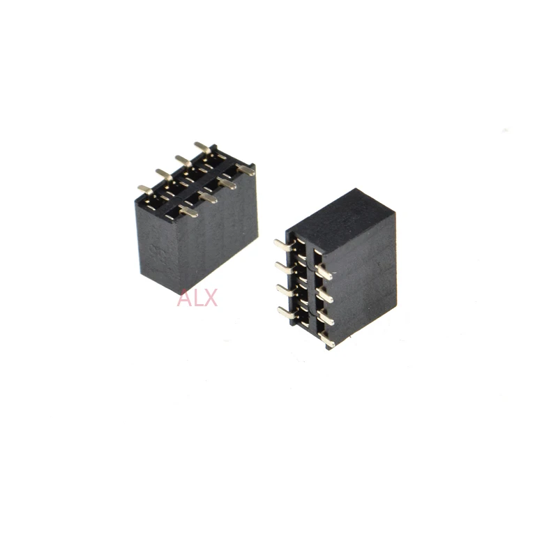 10 шт. двухрядный прямой штырьковый разъем SMT SMD 2X4 2 54 мм 2*4 8PIN 2x4 P 2x4pin для печатной