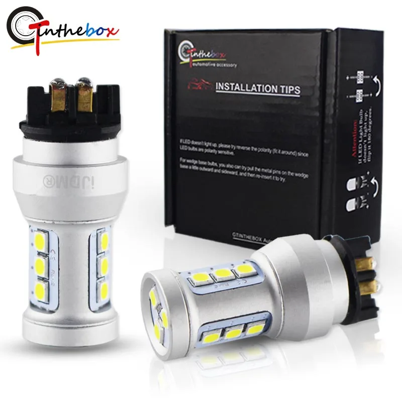 

Amber Yellow Error Free PWY24W LED Bulbs For Audi A3 A4 A5 Q3 BMW i3 MINI Cooper F55 F56 Mercedes GLK Front Turn Signal Lights