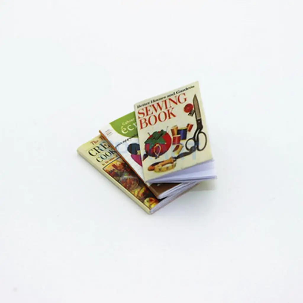 3 шт. масштаб 1/12 миниатюрные цветные книги для кукольного домика модель книжная