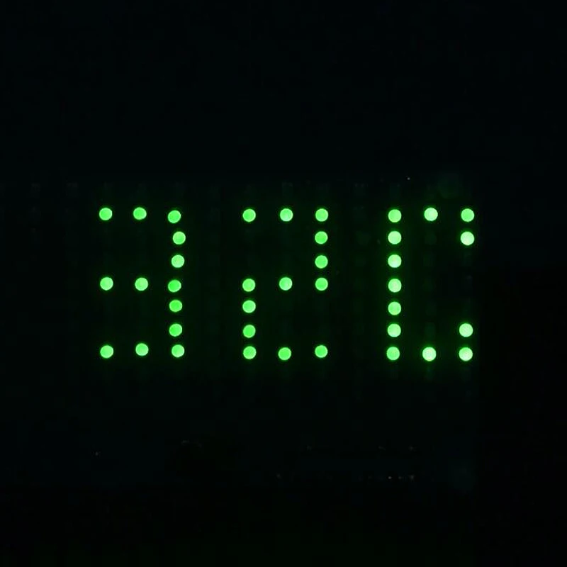 Зеленый 160 шт. Led DIY FFT1625 цифровые часы музыкальный спектр электронный комплект с температурным дисплеем с корпусом 5 цветов - Цвет: Зеленый