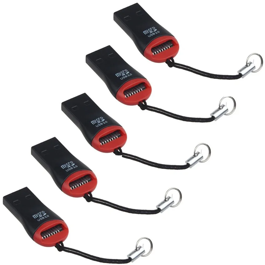5 шт. USB 2 0 Micro SD SDHC TF флеш-карта памяти мини-адаптер для ноутбука высокоскоростной