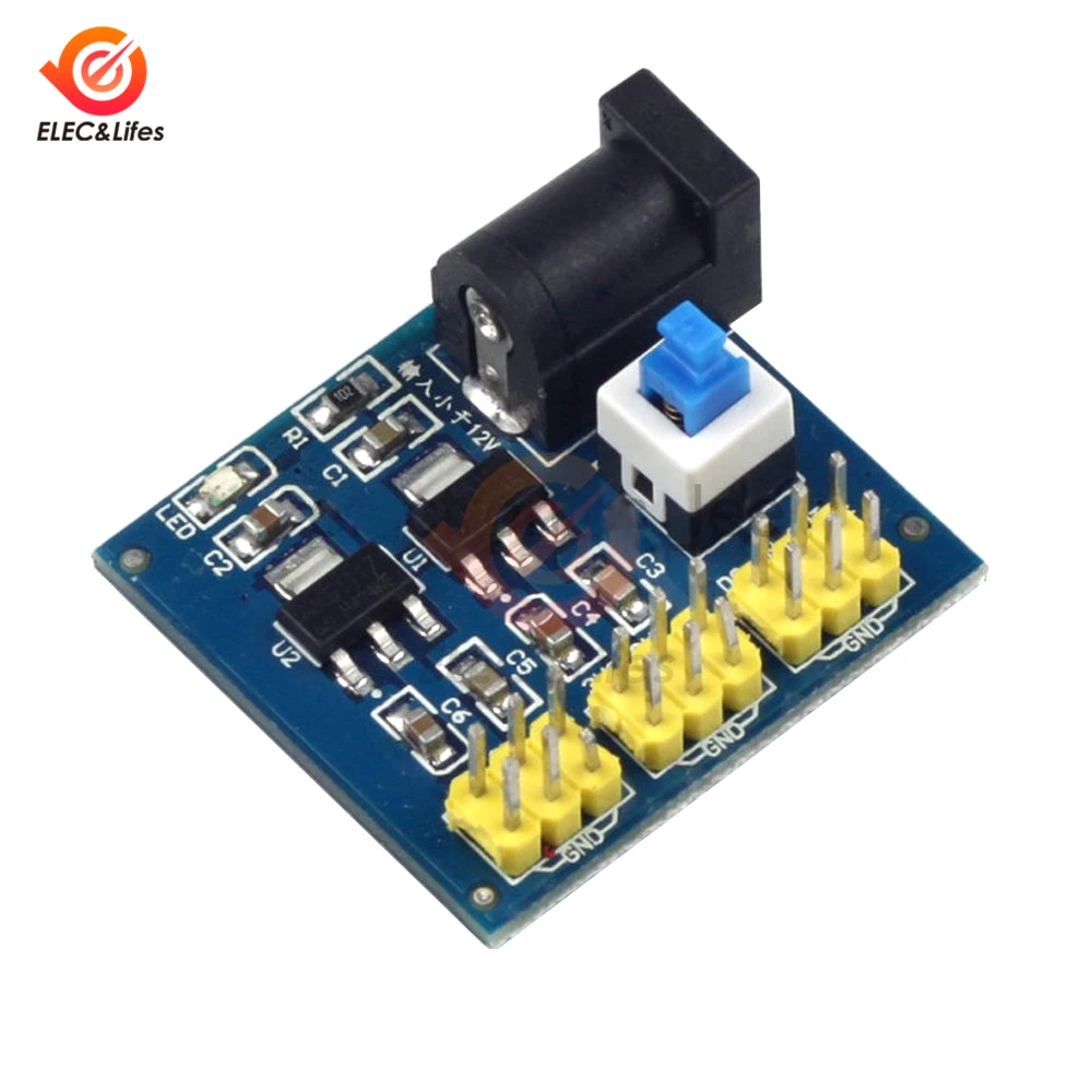 Регулируемый понижающий модуль питания для Arduino от 12 В до 3 5 1 шт. | Строительство и