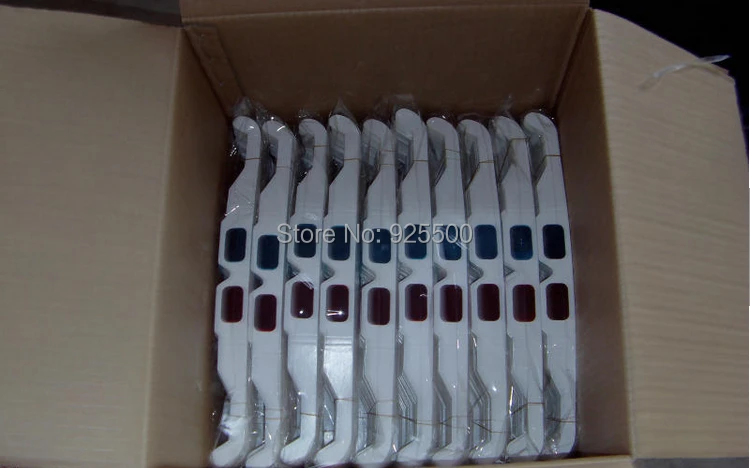 DHL SHIPPING !!!Cheap wholesale White Paper Children Red Cyan Blue 3D glasses For movies games Support Drop Shipping|glasses back|glasses suitpaper |