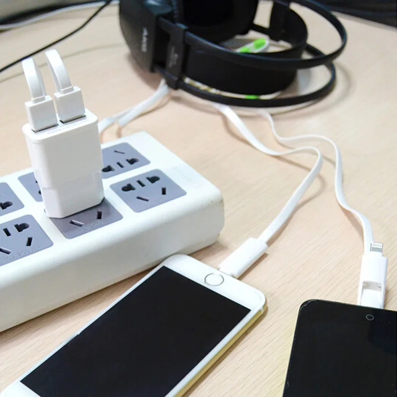 Сетевое зарядное устройство с двумя usb-портами 5 В 2 А для Samsung iPhone 7 европейская