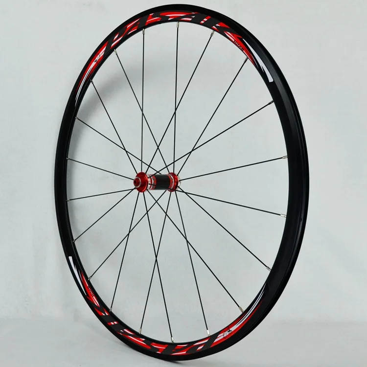 Горячая 700C колеса из углеродного волокна bmx дорожное Велосипедное колесо 30 мм обод из алюминия дорожный набор V/C тормозные велосипедные колеса
