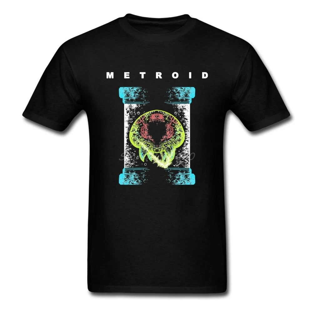 Супер Metroid Zebes футболка хлопок Пользовательские Короткий рукав мужские футболки