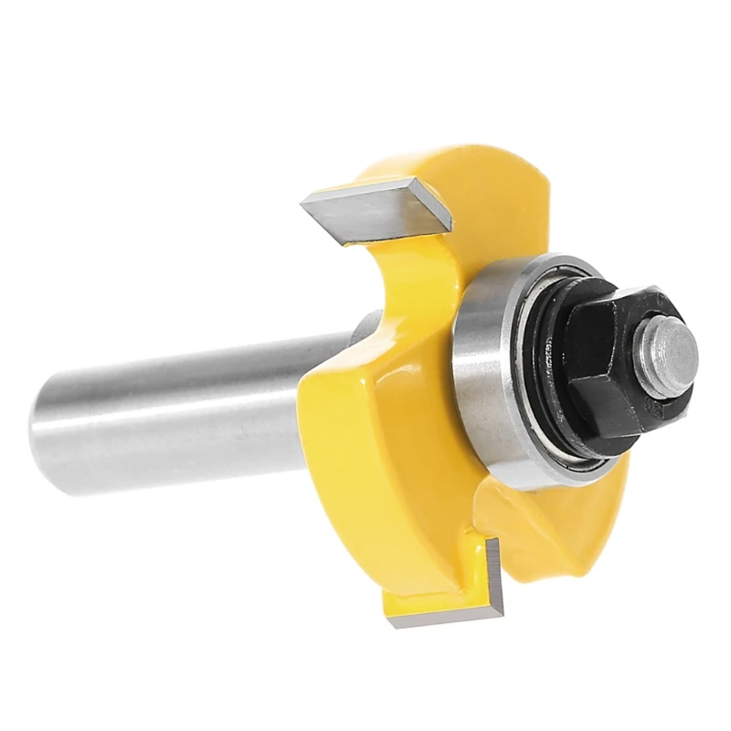 

TOOZO 2 Pcs 1/2" Shank Tongue Groove Router Bit Set 3 Teeth T-shape Wood Milling Cutter