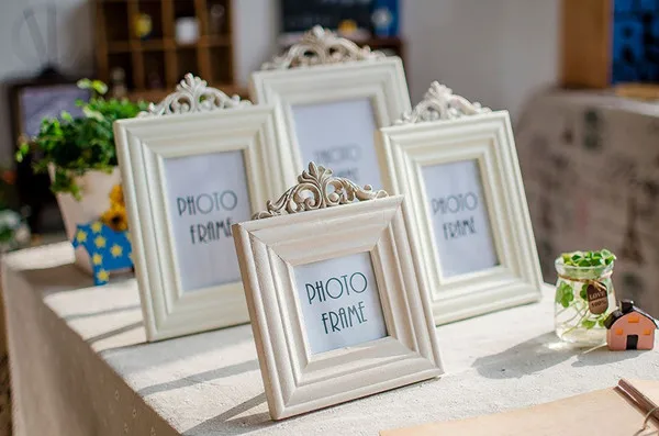 

1PC 4 Size Europe Vintage Photo Frame Home Decor Wooden Wedding Casamento Desktop Wall Picture Frame JL 0953
