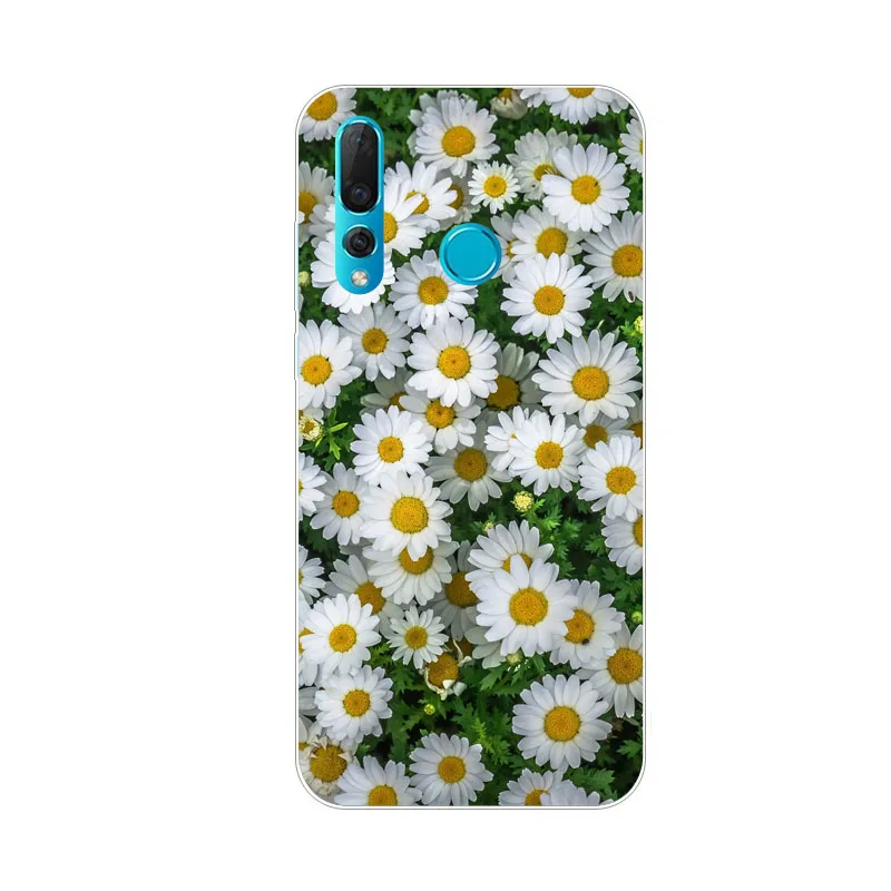 Huawei Nova 4 Case Silicon Bloom Flowers Painting Soft TPU Back Cover for Phone Protect Bags Shell |
