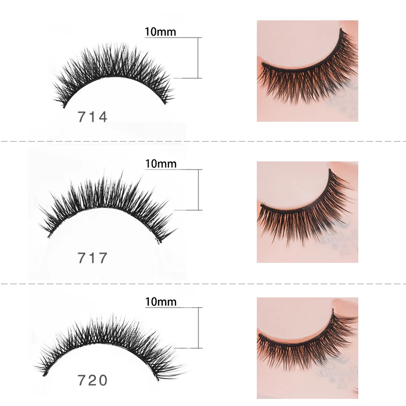 SHILINA 5 Pair/lot 3D False Eyelashes Natural Long Fake Lashes Mink Full Strip Black Eye Free Gift Eyelash Glue | Красота и здоровье