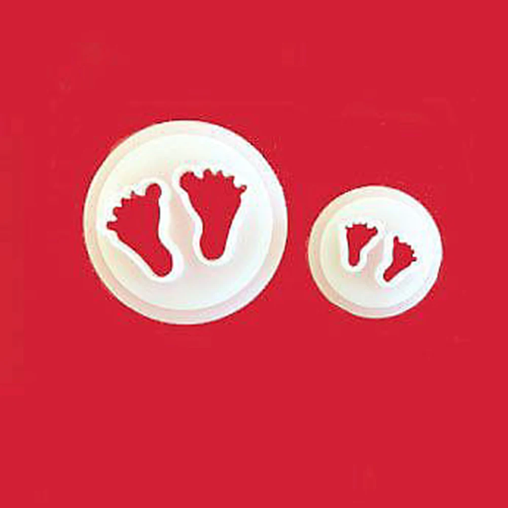 

1pc Cute Plastic Foot Shape Fondant Cutter Cake Mold Fondant Mold Fondant Cake Decorating Tools Sugarcraft Bakeware