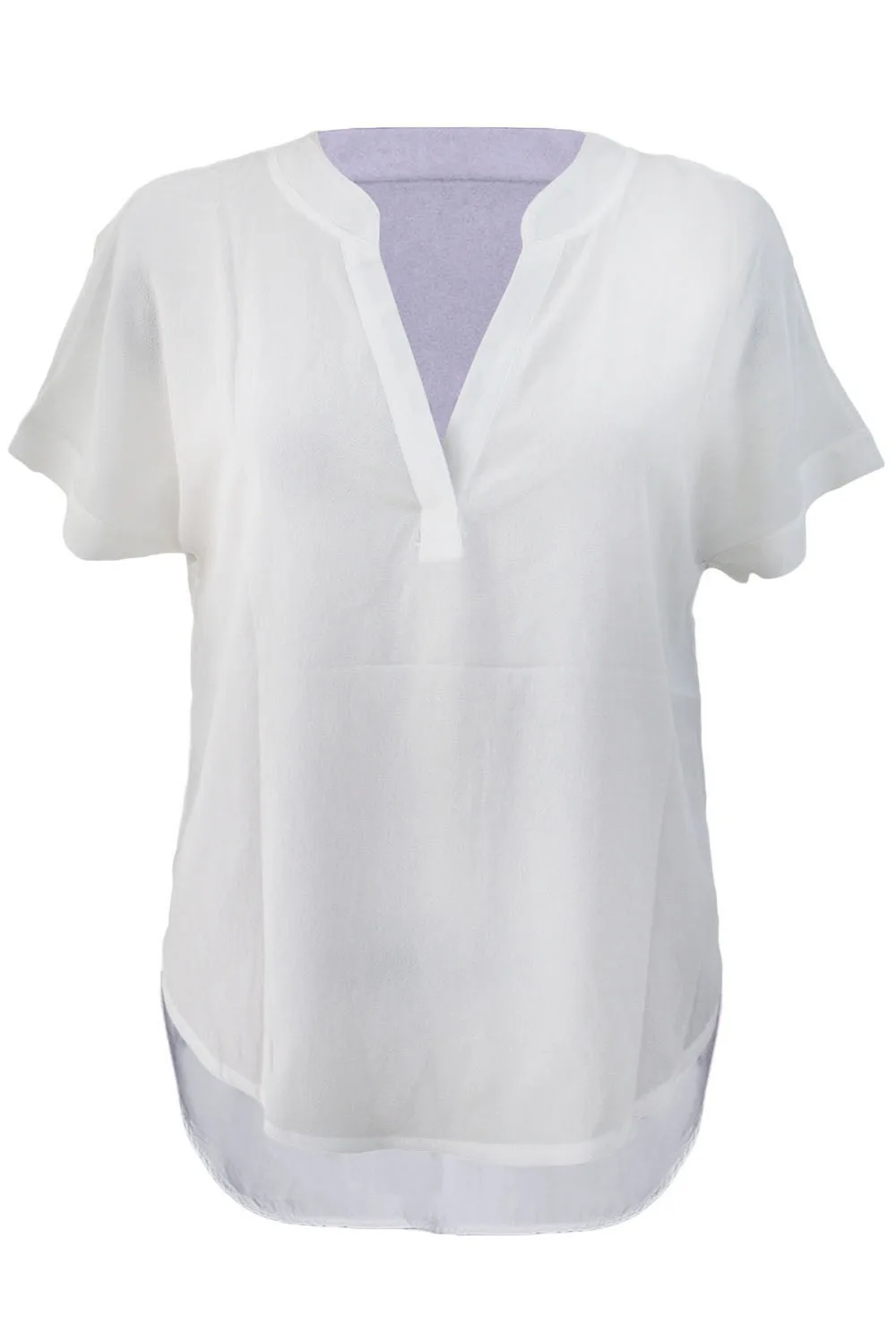 7 colors V Neck Short Sleeve White Black plus size women new summer 2017 Oversize Chiffon T-Shirts 25789 | Женская одежда
