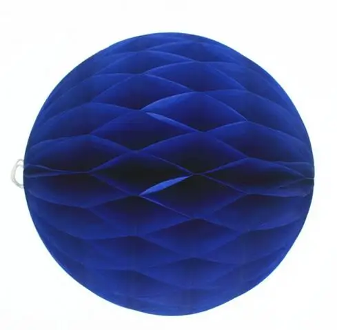 Dark blue 1 шт./лот, 6 дюймов(15 см), рождественские бумажные медовые шары, фонарики, украшения для дня рождения, украшения для детской рождественской вечеринки, украшения для дома - Цвет: Dark blue