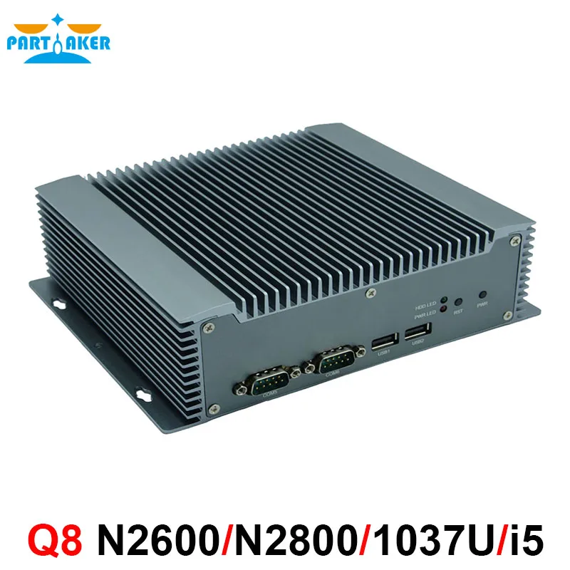 Промышленный ПК безвентиляторный мини с Intel Atom N2600/Intel N2800 2 * 82583 V Gigabit Ethernet|fanless mini