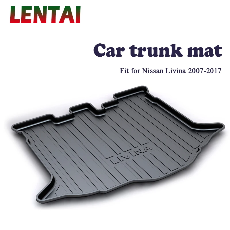 EALEN 1PC Car rear trunk Cargo mat For Nissan Livina 2007 2008 2009 2010 2011 2012 2013 2014 2015 2016 2017 Car Anti-slip mat