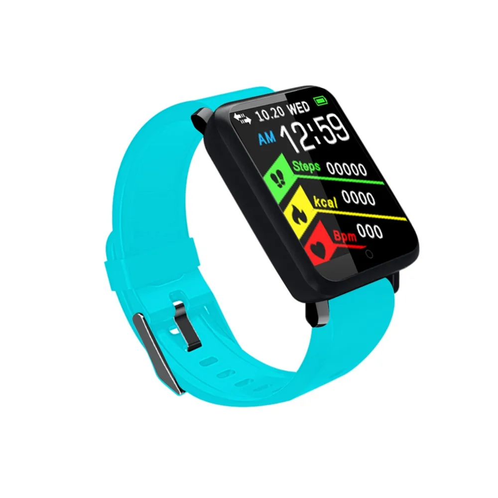 Большой Экран F1 умные часы монитор сердечного ритма браслет Sports Tracker Bluetooth Smartwatch