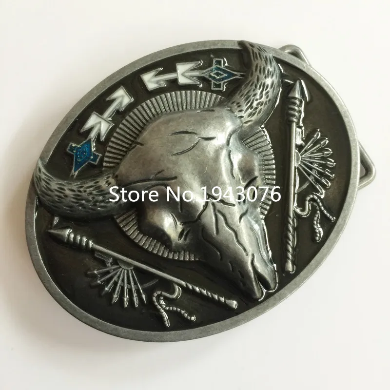 Розница 2016 новый стиль овальная крутая 3D голова быка Мужская металлическая